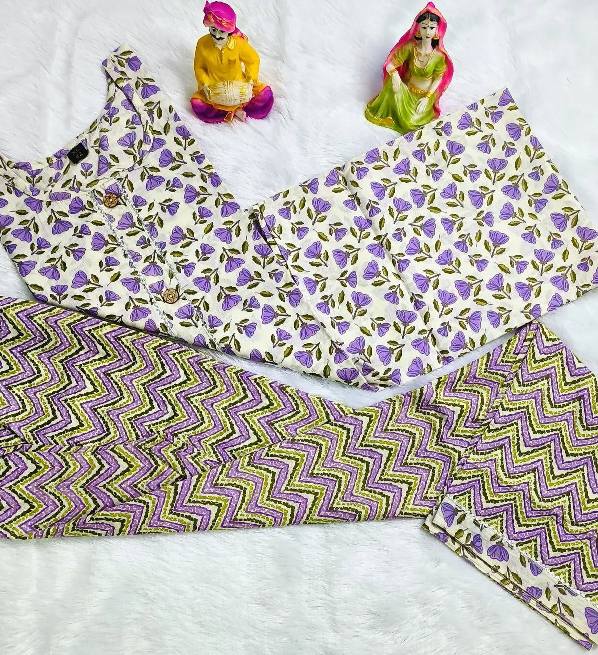 Women's Cotton Kurti Pant -Set