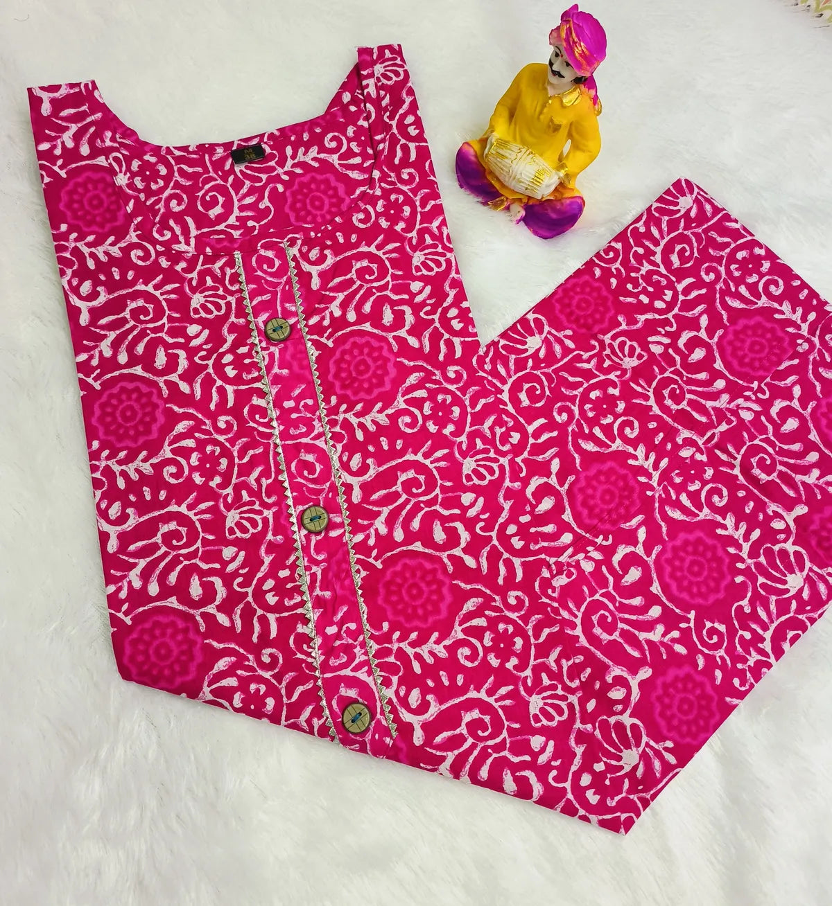 Women Pure Cotton Printed Kurti