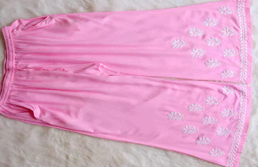 Amaira Baby Pink Rayon Kurta Pant set