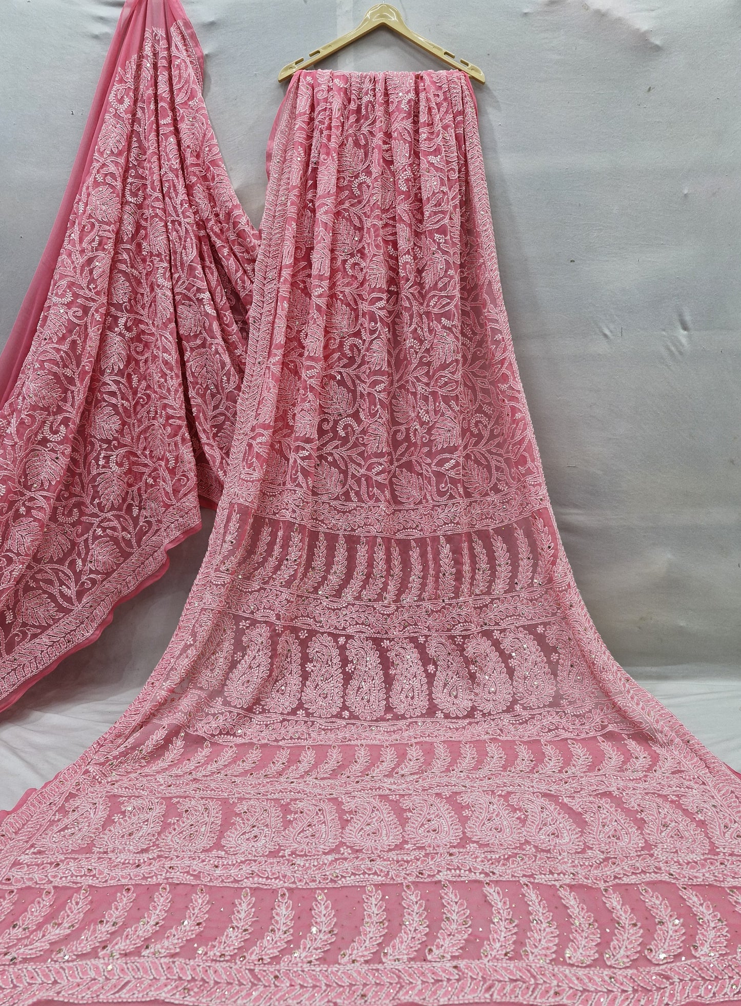 Georgette Full Jaal Saree