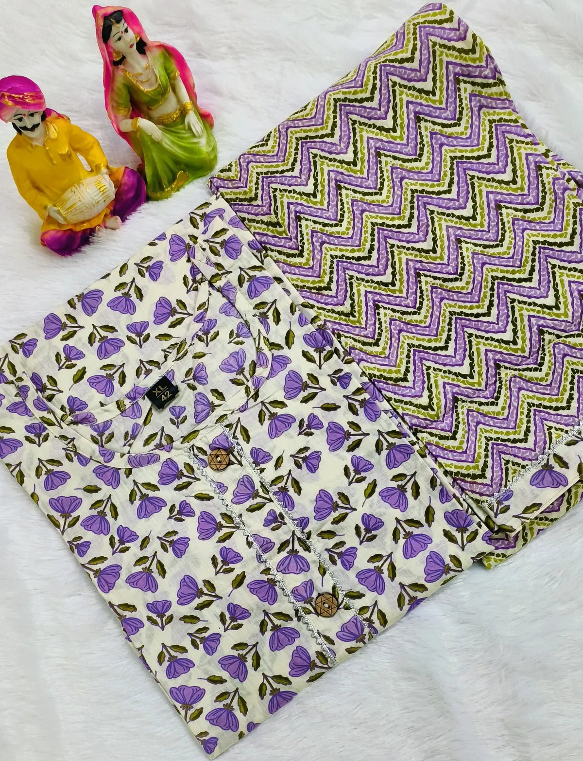 Women's Cotton Kurti Pant -Set