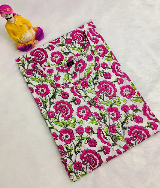 Women Pure Cotton Printed Kurti