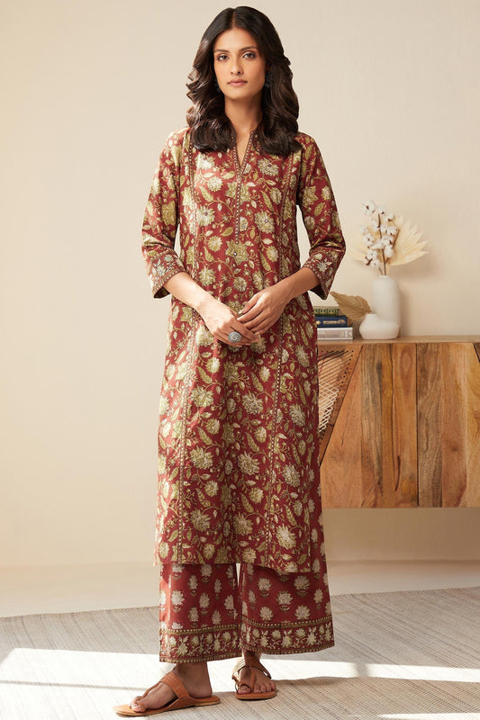 Sehra Zeenat Bagru Kurta