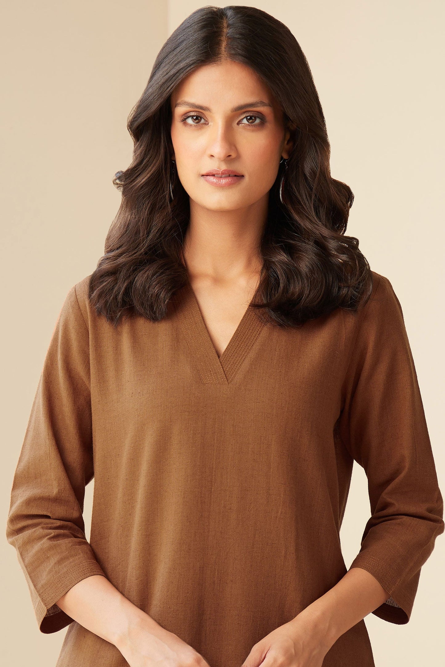 Roza Seher Rust Kurta