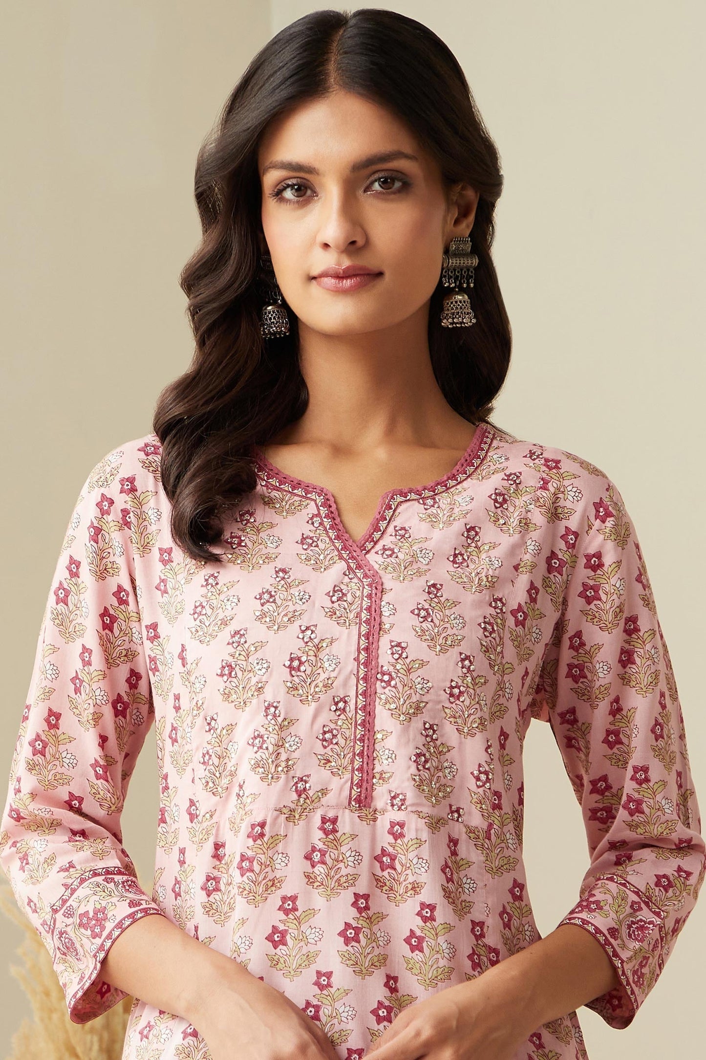 Rosheen Nuzakat Sanganeri Kurta