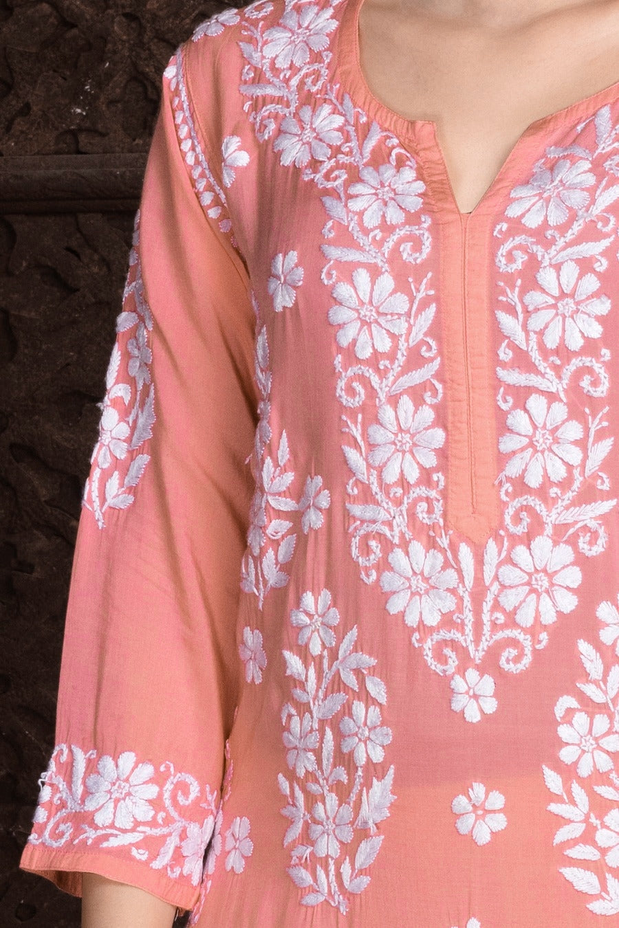 Mohini Chikankari Modal Kurti Set