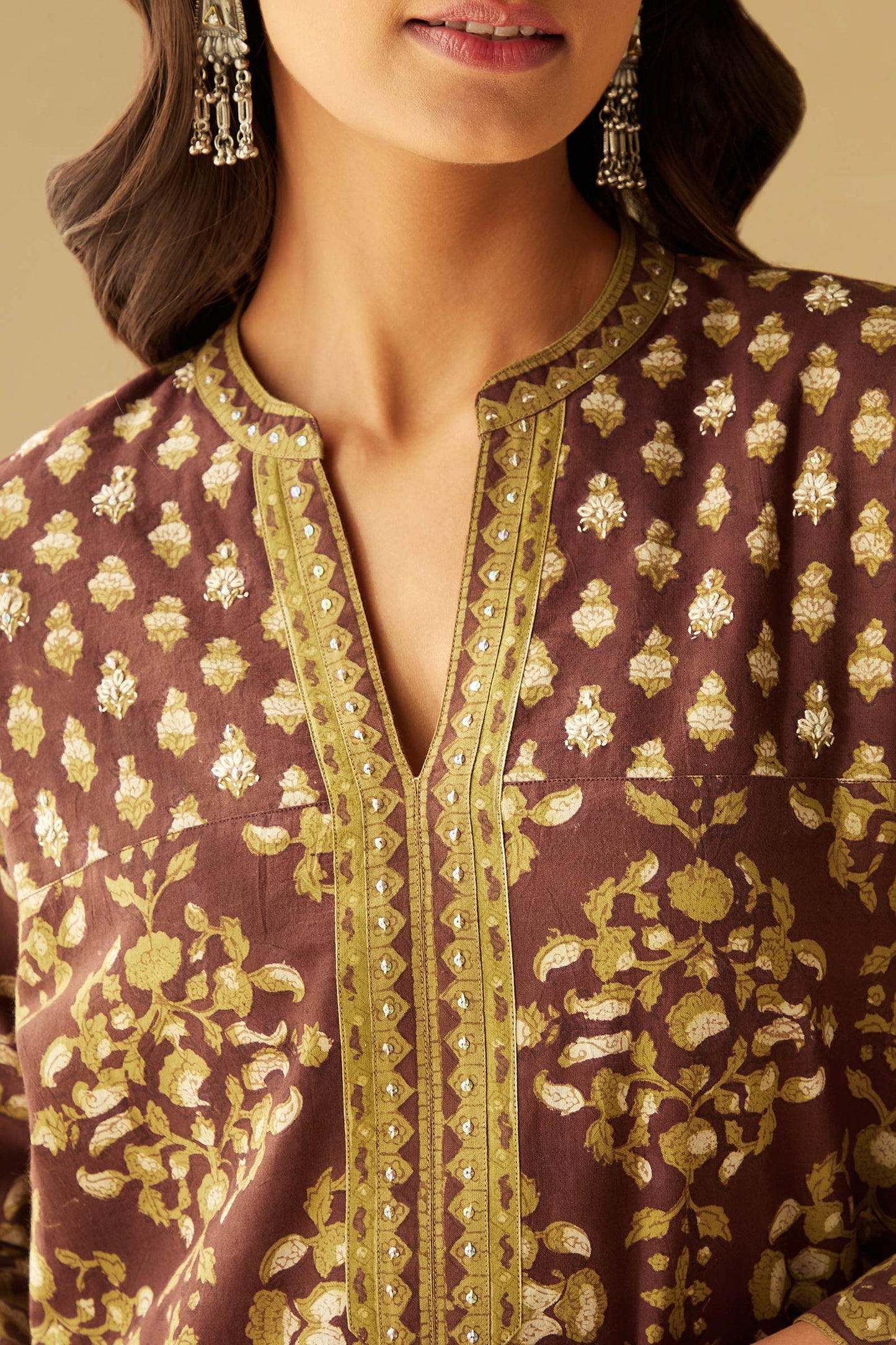 Sehra Ruhi Bagru Kurta