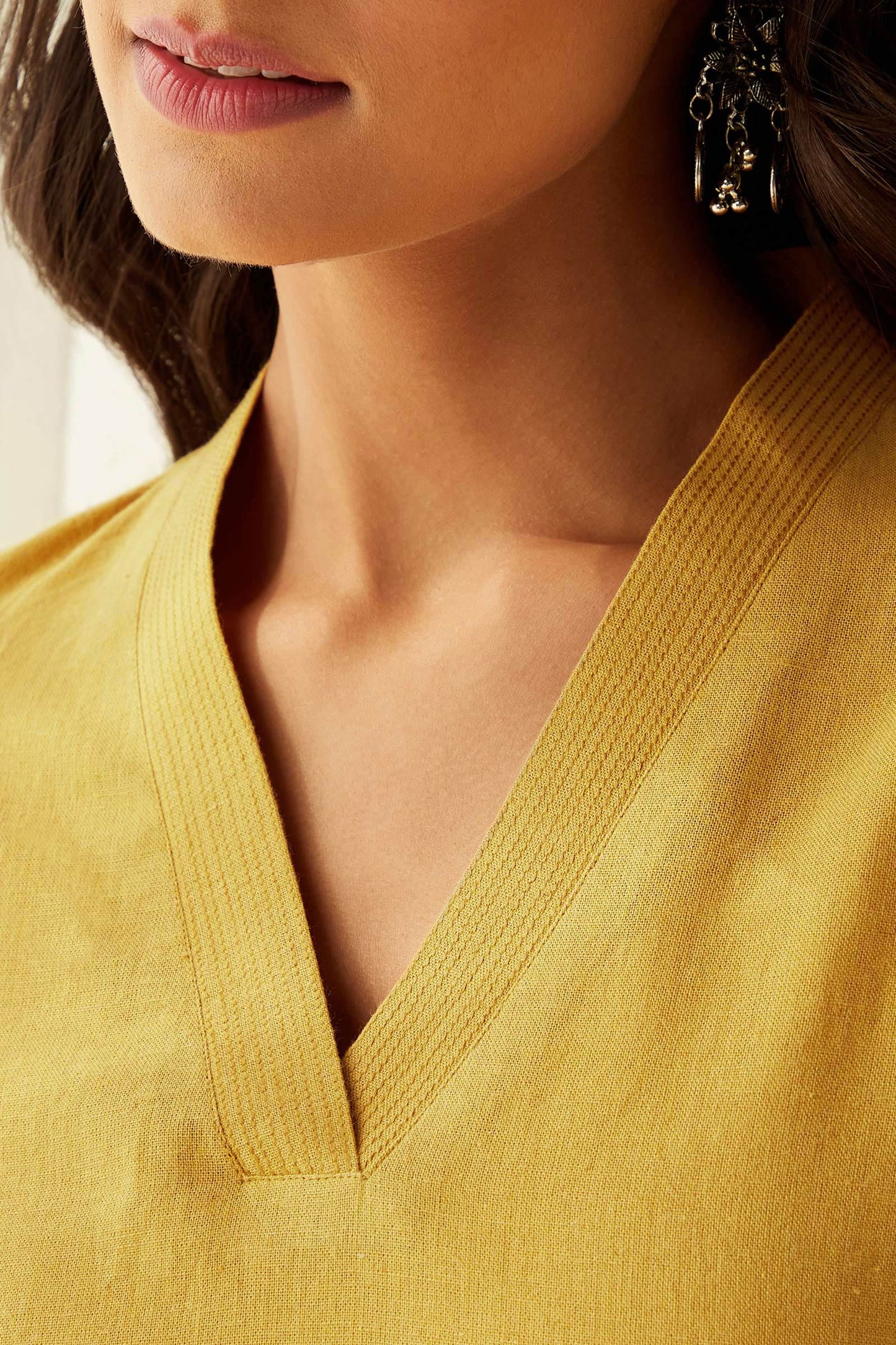 Roza Seher Mustard Kurta