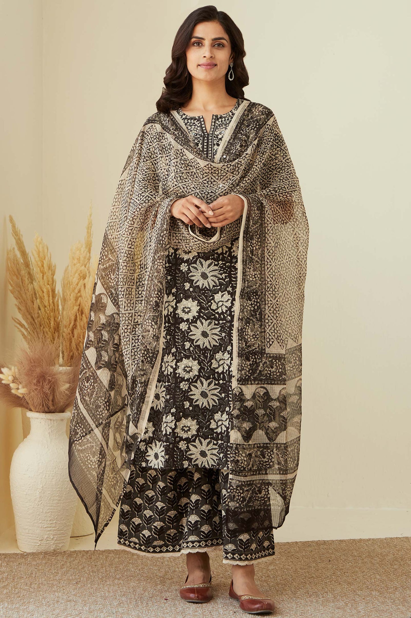 Sehra Mahira Bagru Kurta