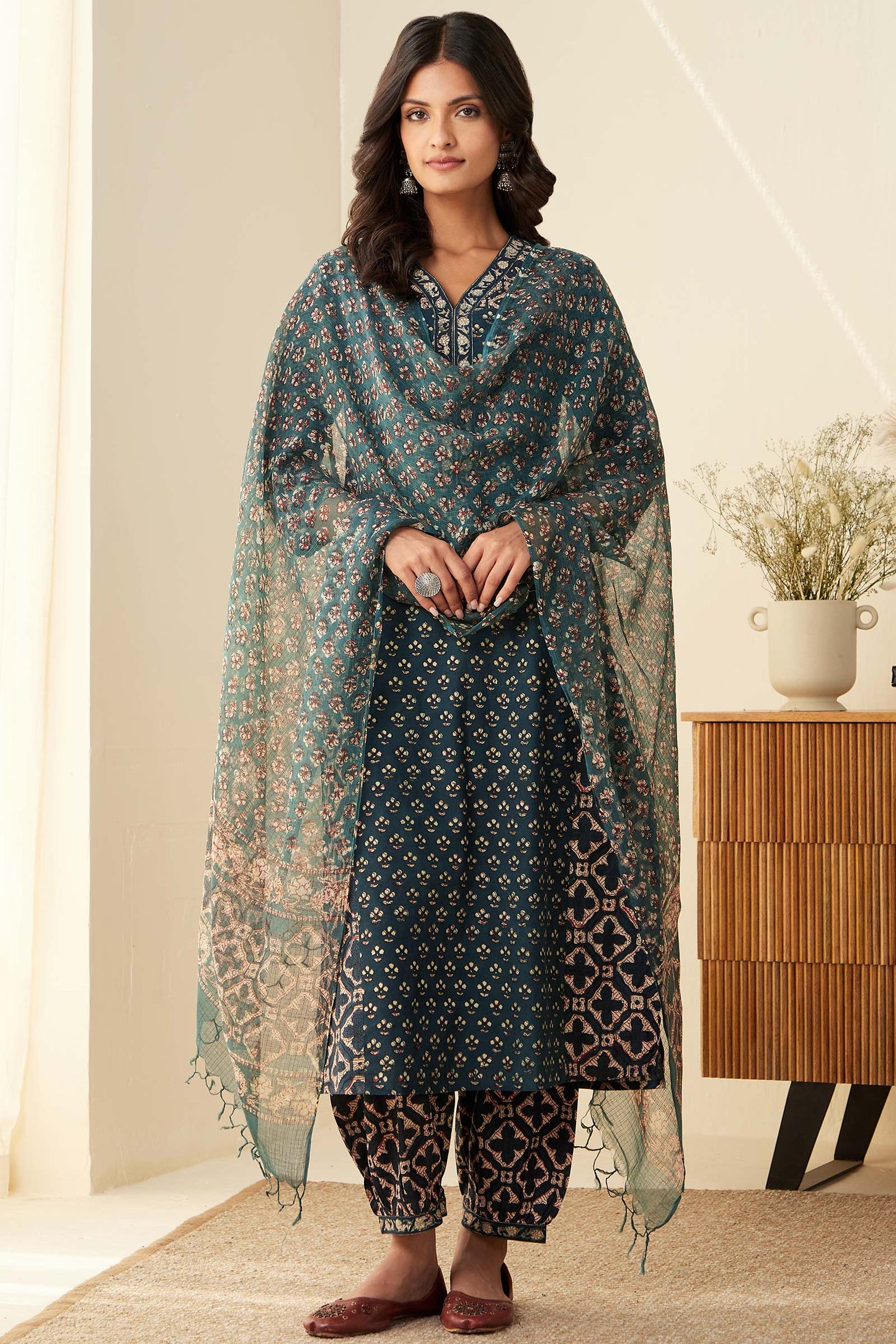 Sehra Nazimah Bagru Kurta