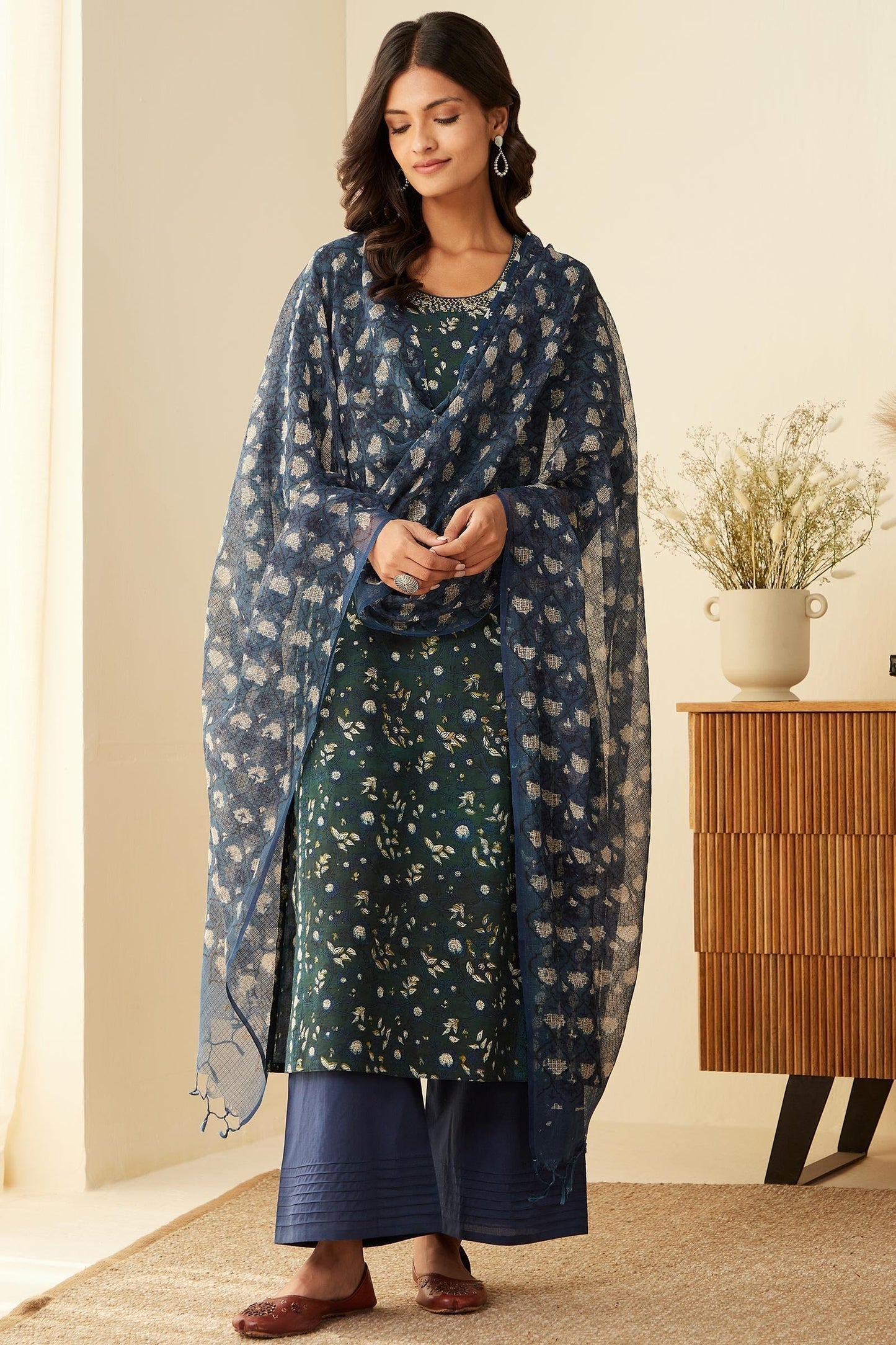 Sehra Samina Bagru Kurta