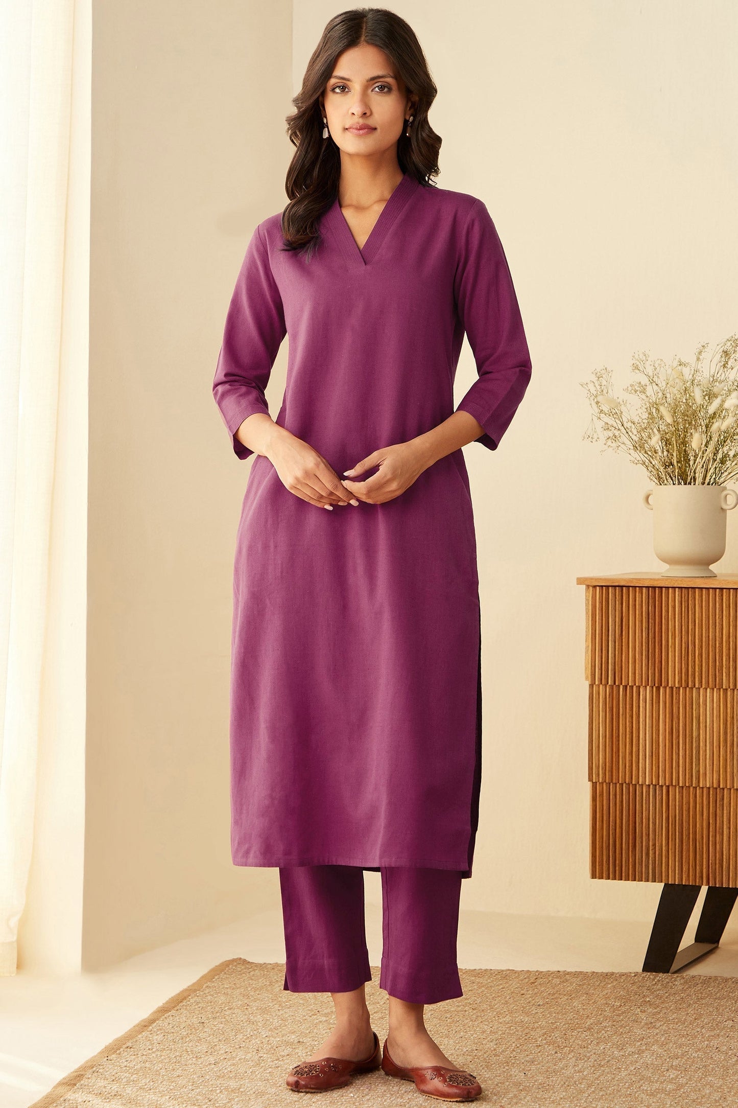 Gulbarg Magenta Kurta