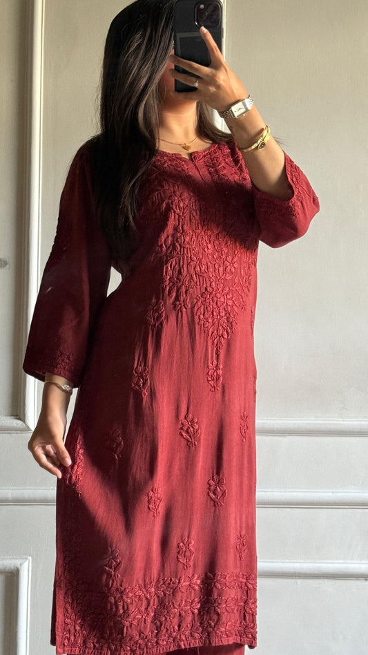 Dyeable Heavy Daman Modal Palazzo Set