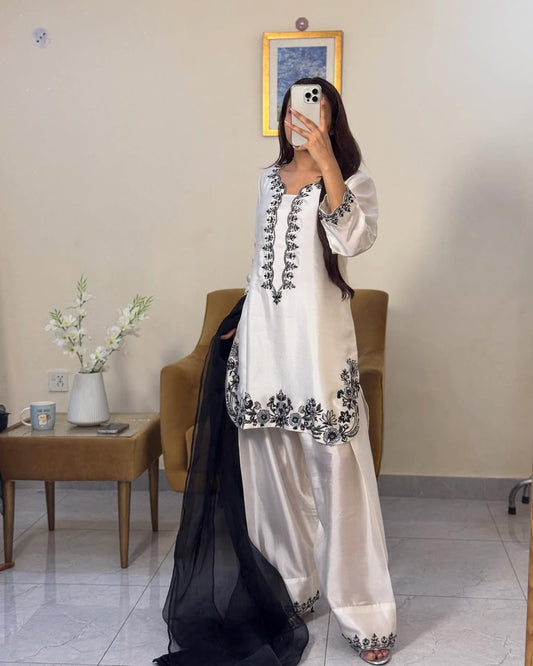 Arctic Pearl Farshi Salwar Set Limited Edition