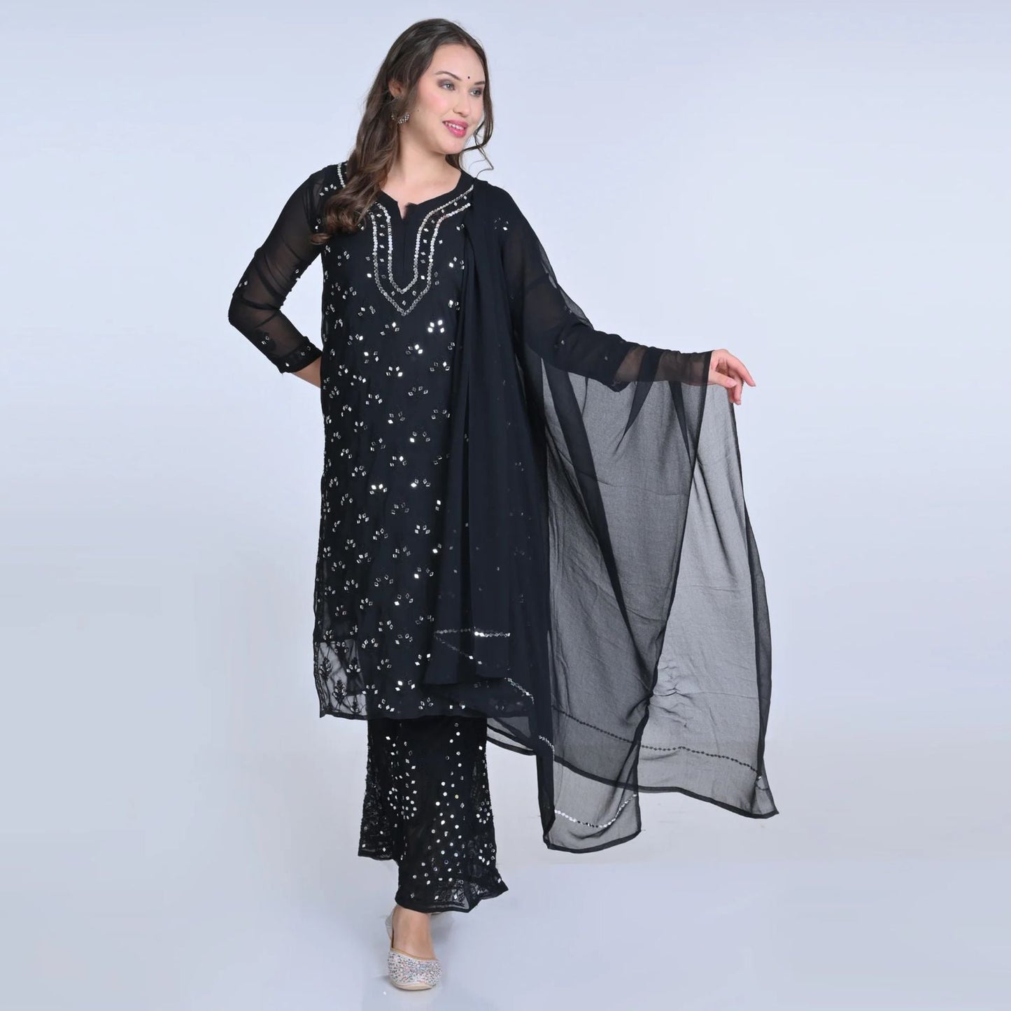 Mirror 3-Piece Chikankari Set