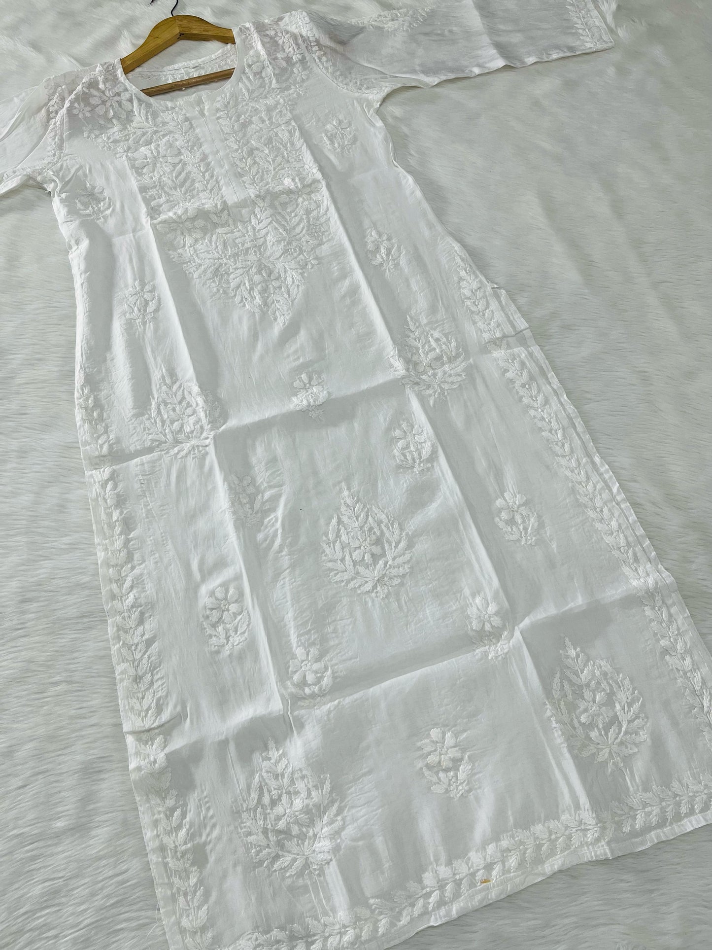 Premium Chanderi Kurti Dyed Set