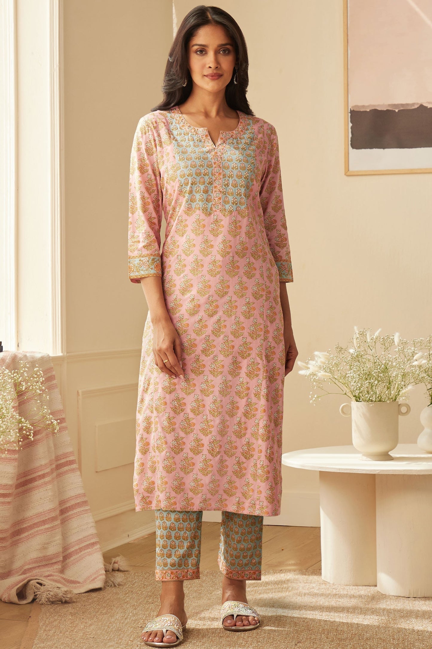 Mehrunissa Farah Sanganeri Kurta